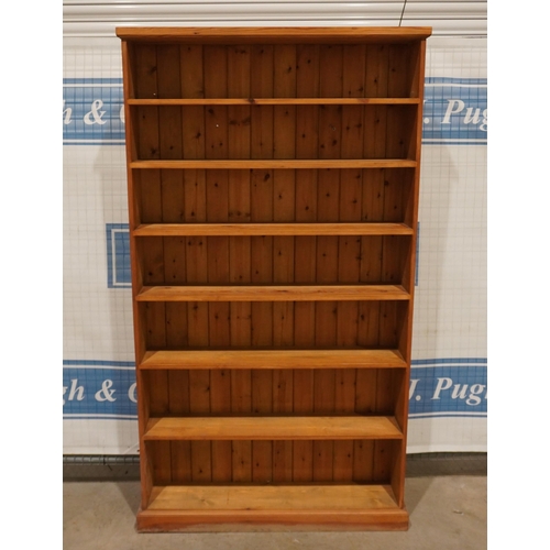 225 - Pine open bookcase 77x43