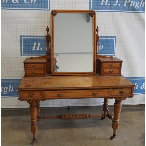 183 - Pine inlaid dresser 51x64