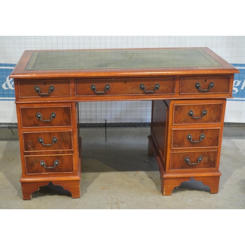 10 - Reproduction leather topped desk 48x31