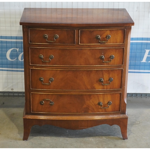 171 - Chest of 2 short and 3 long drawers 33x28