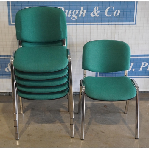 68 - 6- Modern stackable chairs
