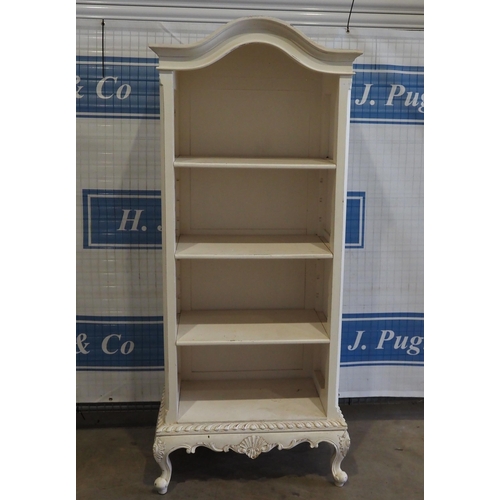 235 - Modern painted open bookshelf 76x31.5