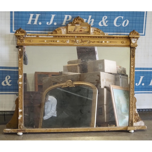 299 - Ornate gilt framed mirror 45x52