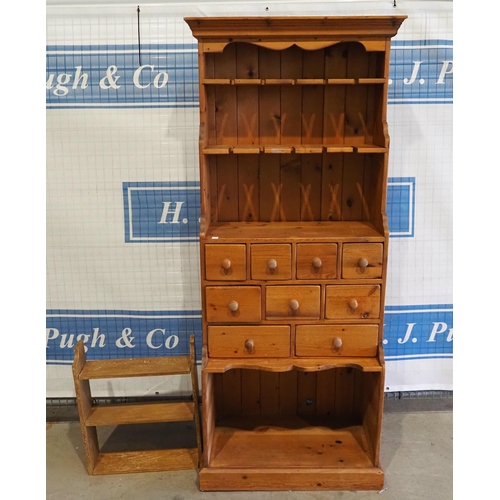 191 - Pine kitchen dresser 73x28.5