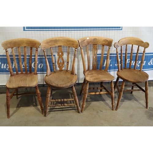 18 - 4- Elm kitchen chairs