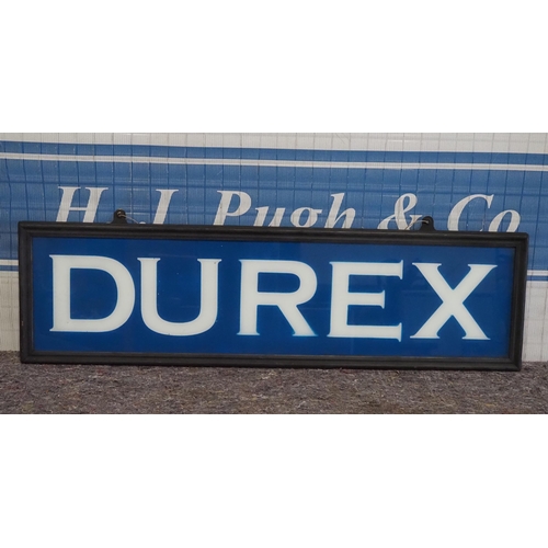 559 - Perspex sign - Durex 41.5x11.5