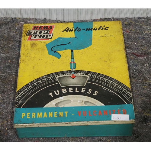 537 - Advertising tin for automatic tyre repairs