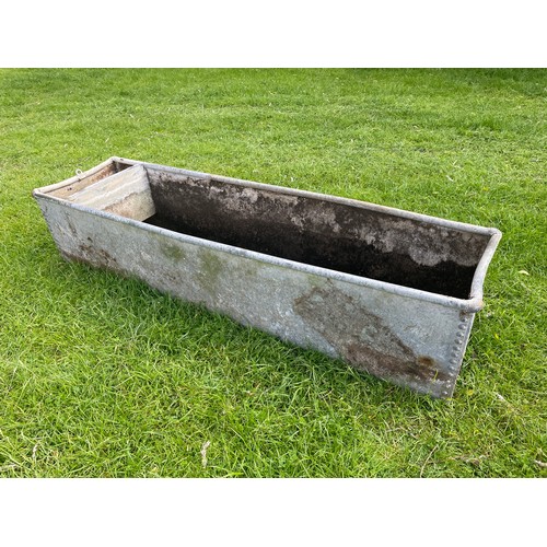 458 - Riveted water trough  6x2 ft