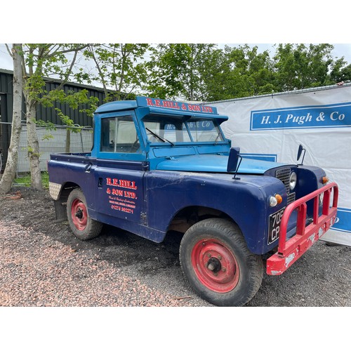 691 - Land Rover series 2. 1957. Runs and drives. 3528cc.  Reg 705 CPE. V5