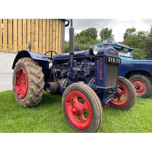 690 - Fordson standard tractor. Reg GYB170.