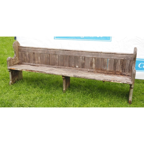 482 - Church pew 8ft