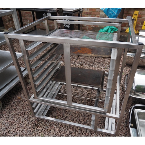 938 - Stainless steel shelving