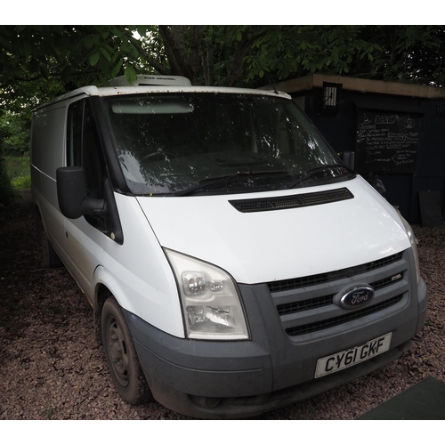 943 - Ford Transit 85T260 refrigerated van. 2008. MOT til 15.01.2023. 242,039miles at last MOT. Reg. CY61 ... 