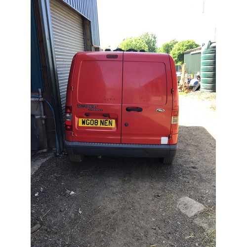 943A - Ford Transit Connect. MOT til 07.03.2023. 173,421miles at last MOT. Reg. WG08 NEN. V5