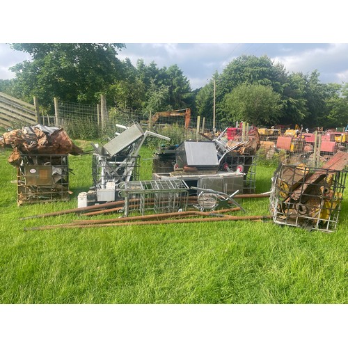 677 - 4 Stillages of Scrap metal