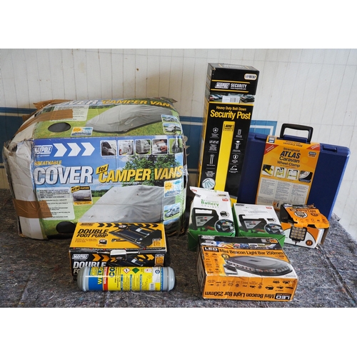 781 - Campervan covers, wheel clamps, security posts etc