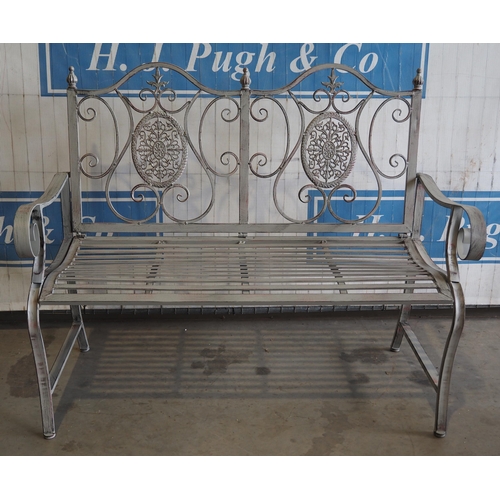 790 - 2 Seater metal bench 47