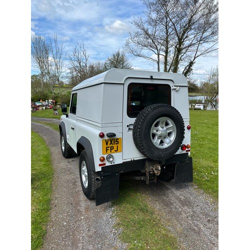 408 - Land Rover Defender 90 Hard Top 2015
34,900 miles. Genuine Land Rover Boost Alloys. Electric windows... 