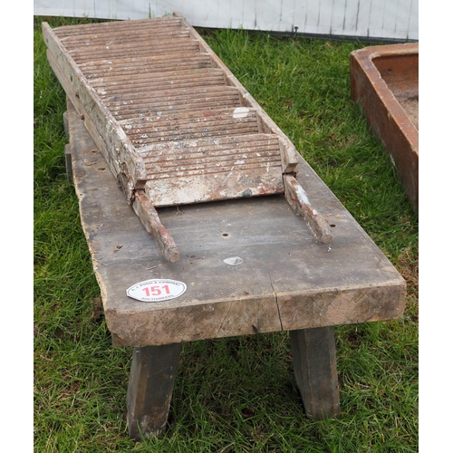 151 - Pig bench and ladder