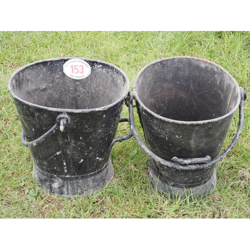 153 - 2- Galvanized buckets