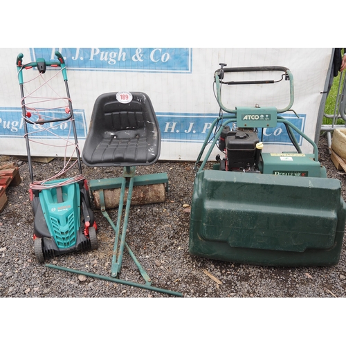 189 - Atco cylinder mower and Bosch mower