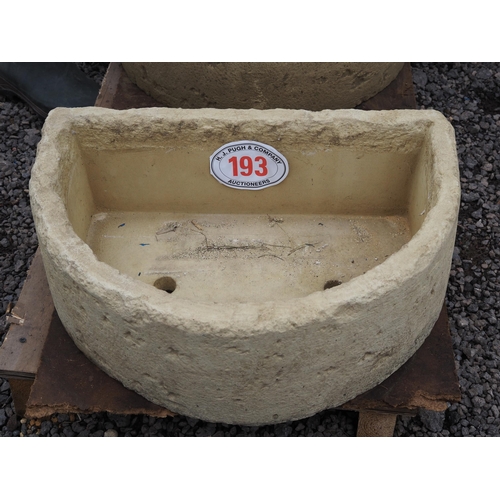 193 - D Shaped trough