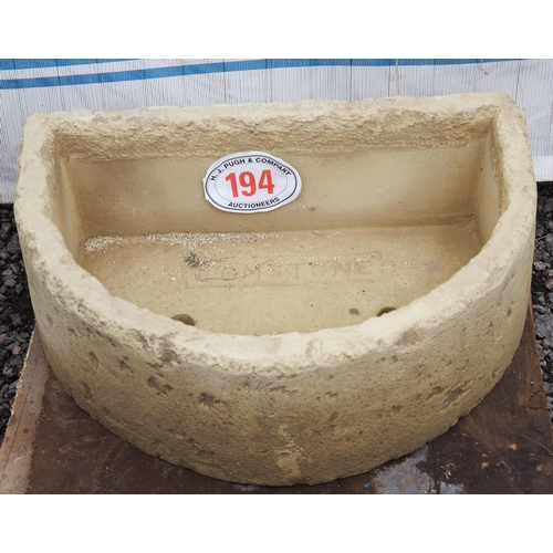 194 - D Shaped trough