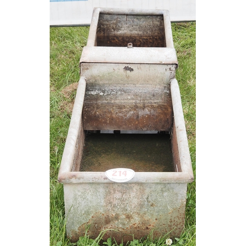 214 - 6ft Galvanized water trough