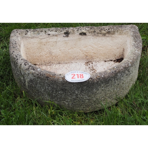 218 - D Shaped trough