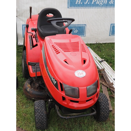 254 - Mountfield ride on mower