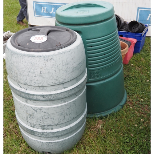 288 - Compost bins and pots