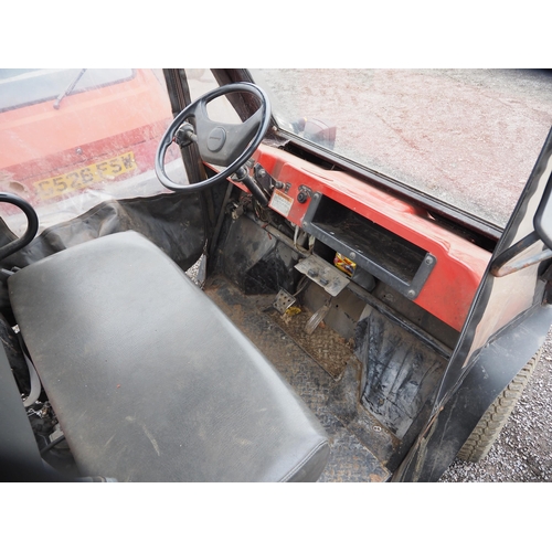 323 - Kawasaki mule ATV, v5, one owner. Runs and drives. Reg. S677 BSF