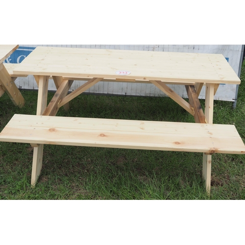 333 - Picnic bench 5ft