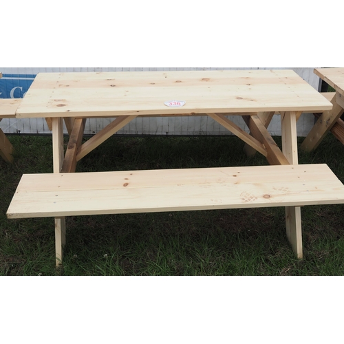 336 - Picnic bench 5ft