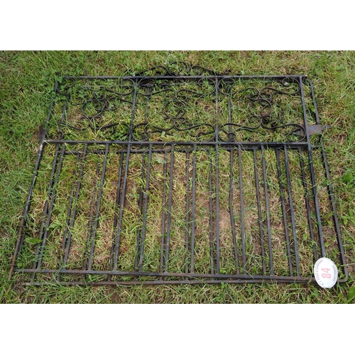 84 - Pair of metal drive gates