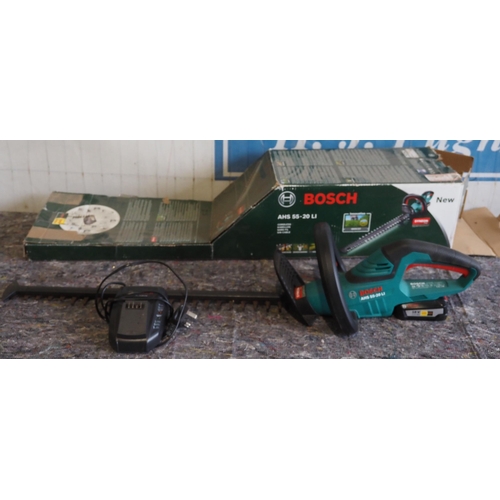 846 - Bosch AHS 55-20 Li cordless hedge trimmer