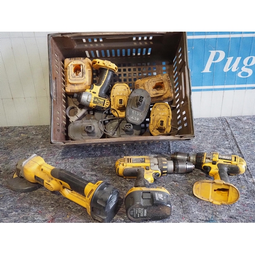 848 - Assorted Dewalt cordless power tools