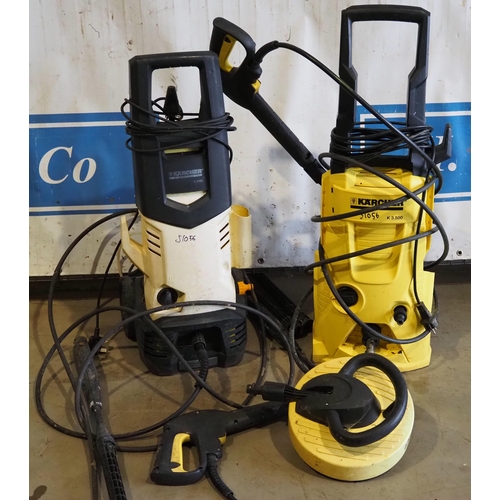 859 - 2- Karcher pressure washers and attachments