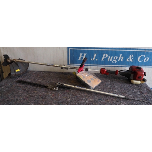 873 - Mountfield petrol combi hedge cutter and strimmer