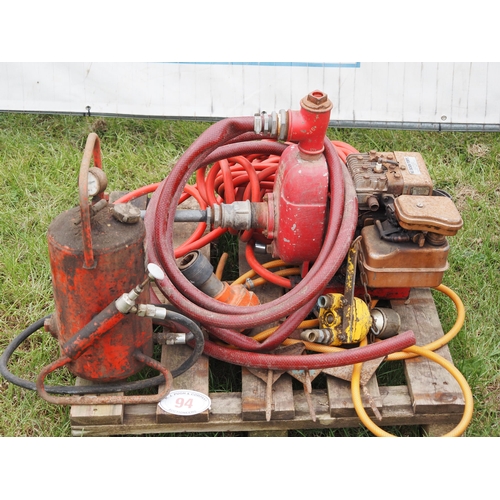 94 - Sellac grease pump and water pump