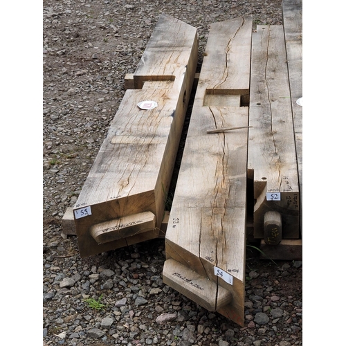 1670 - Machined oak beams average 2.2Mx235x175 -3