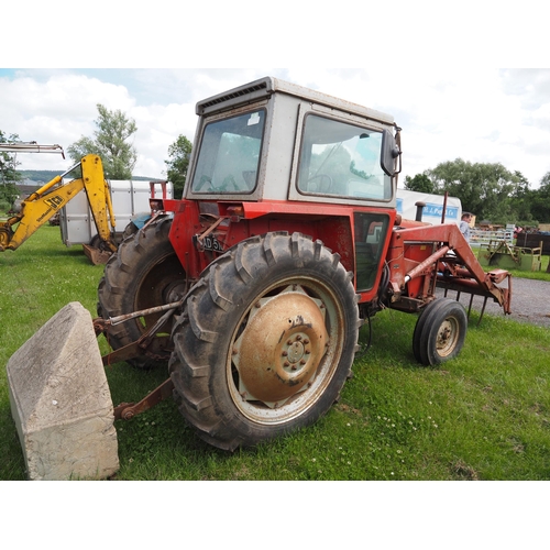 1921 - Massey Ferguson 590 tractor with loader fork and bucket. showing 3282 hours. YAD 510S.  V5.  Runner.... 