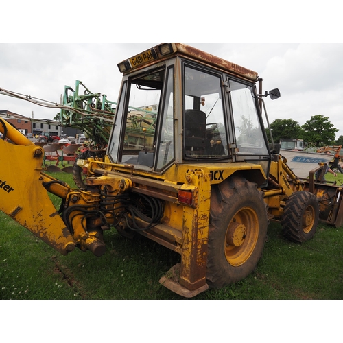 1950 - JCB 3CX Sitemaster with back hoe, ditching bucket. Off farm, working order. Reg. G481 PAM. V5