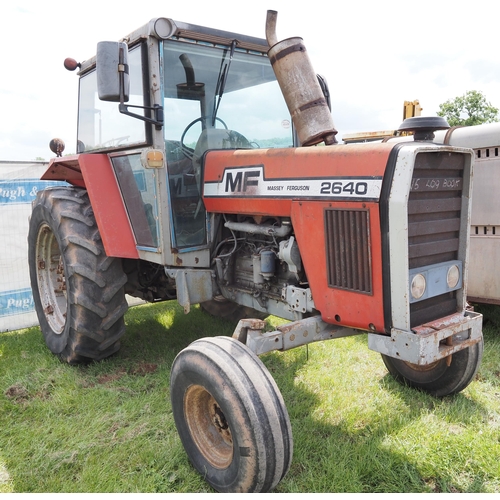 2026 - Massey Ferguson 2640 tractor 2wd. Runs and drives. 4950 hours recorded. YSF 576W