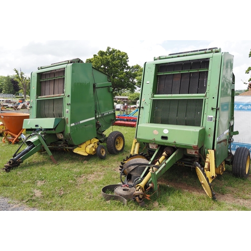 2051 - JD 550 round baler, used last year and a JD 550 baler for spares or repair and spare belts