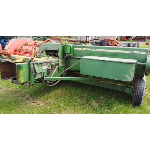 2063 - John Deere 456 conventional baler, tidy, off farm