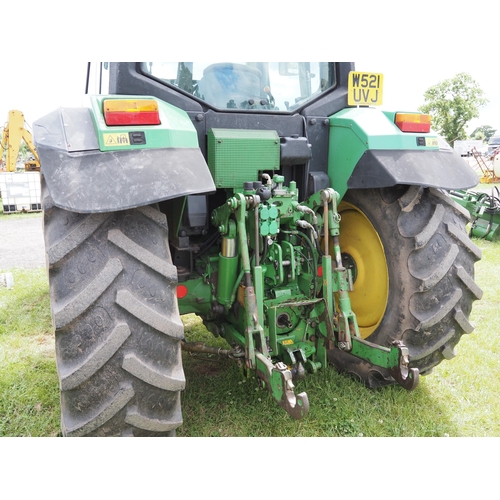 2068 - John Deere 6610 4wd tractor. 521 UVJ. 11689 hours recorded. Service record, tidy, off farm, A/C, air... 