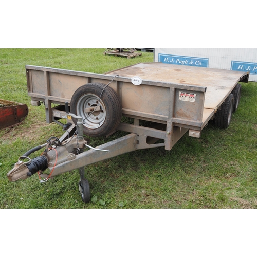 2168 - Ifor Williams LM146G flatbed trailer