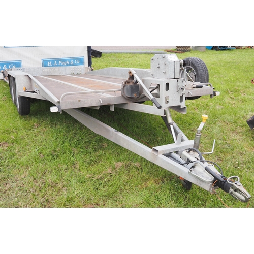 2177 - Bateson tandem axle tiltbed trailer with winch 16ft