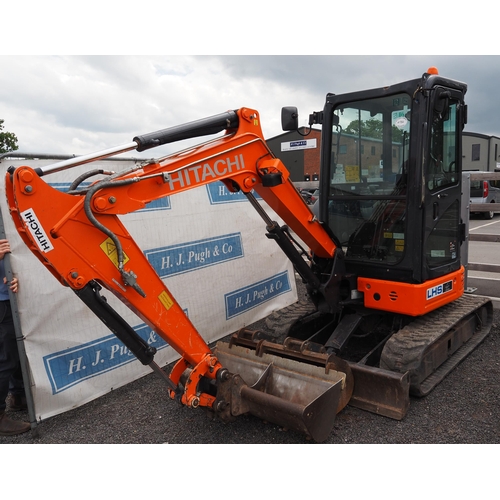 2186 - Hitachi 2.6U digger. 2632 hours. 2016. Good working order